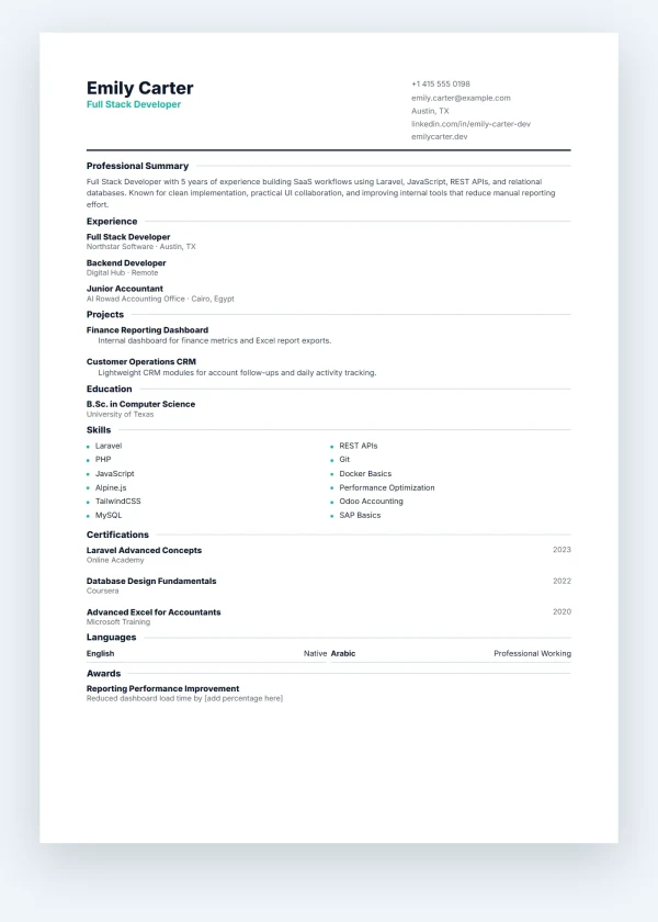 One Page Dense Pro